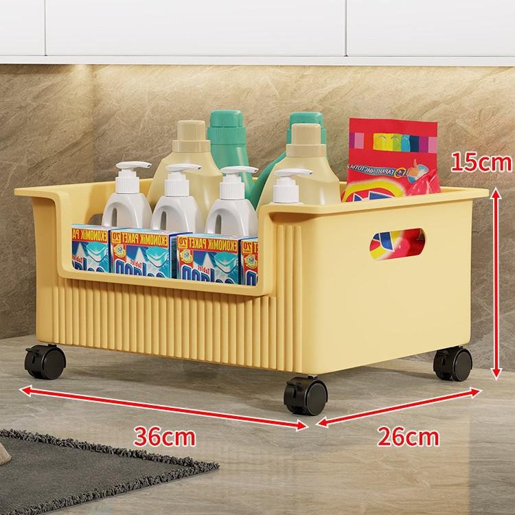 Bathroom cabinet under the shelf toilet sink movable laundry detergent rack balcony washing machine 
