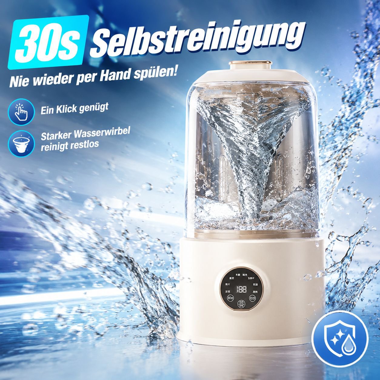 Kompakte Haushaltsmaschine für Sojamilch/Reisbrei/Saft, Vakuum-Hochleistungsmixer