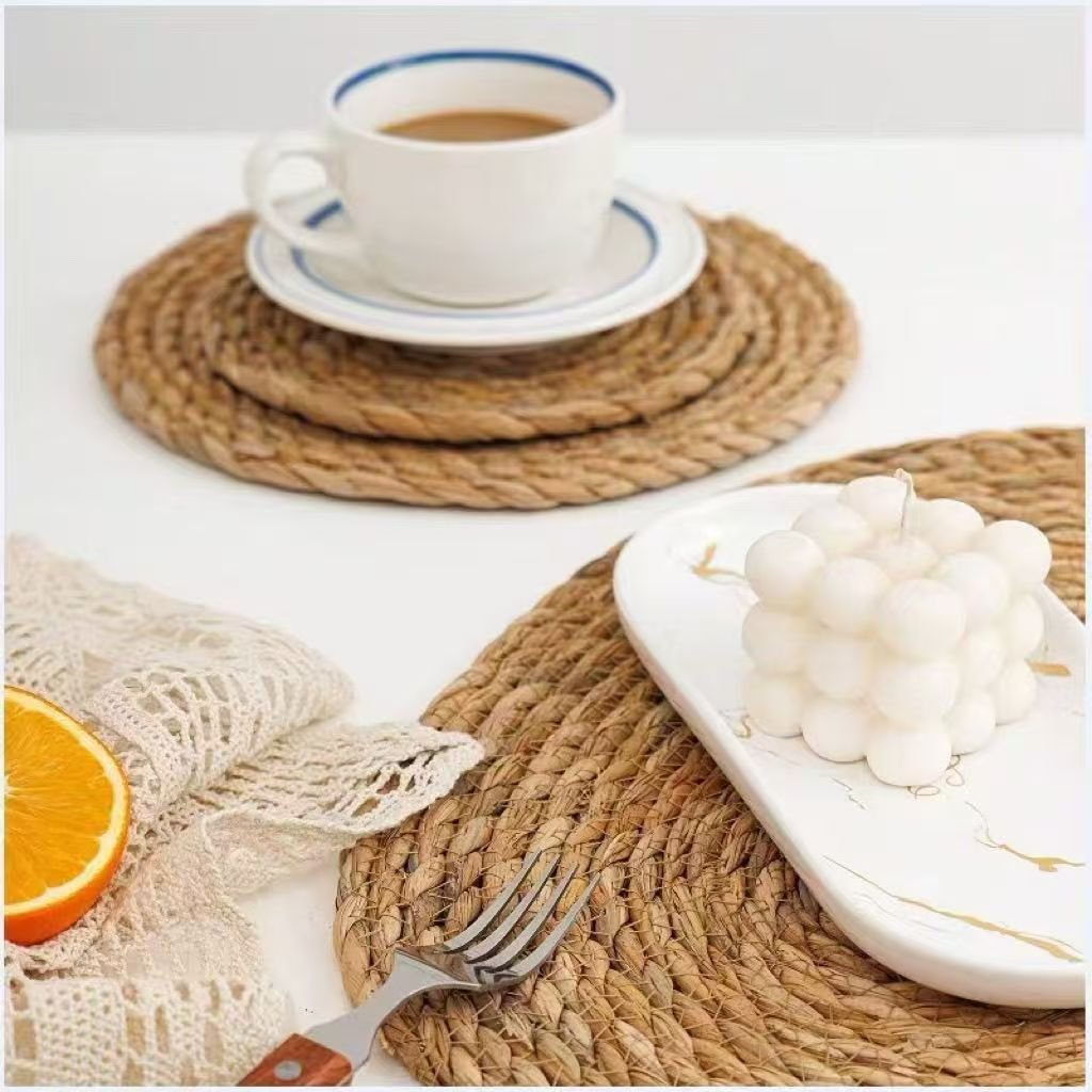 Round Seagrass Placemat Heat Insulation Mat