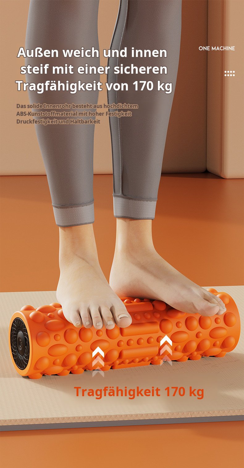 Yoga- und Fitnessrolle mit verschiedenen Vibrationsstufen