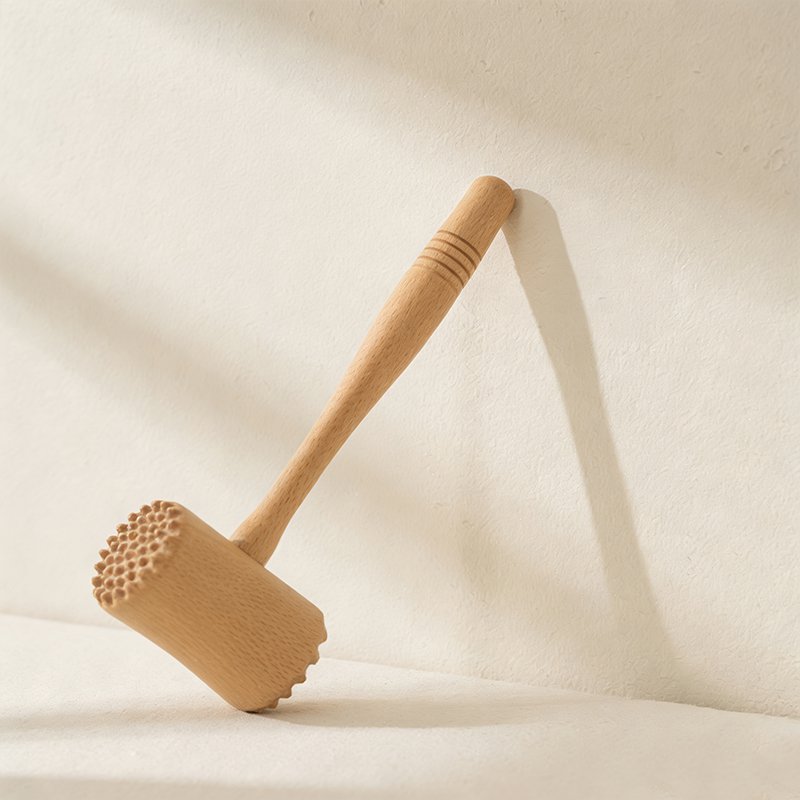 天然木製の叩き棒（5本セット）