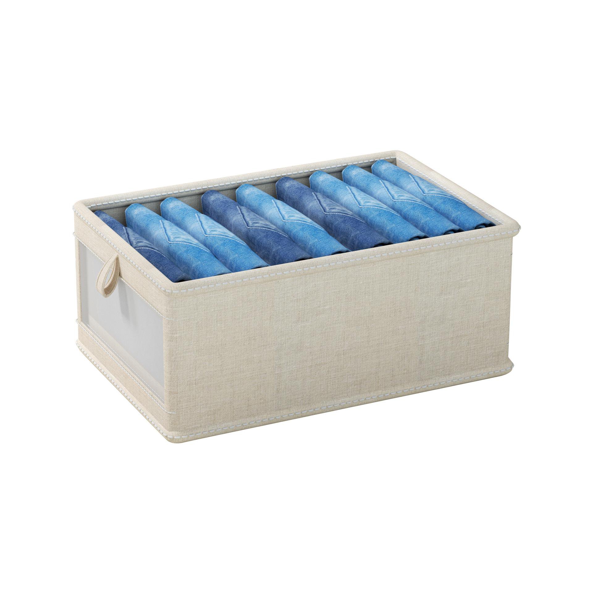 Clothing storage cotton and linen box