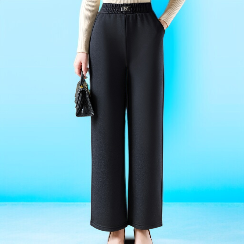 도톰한 소재의 쉬넬 와이드 팬츠