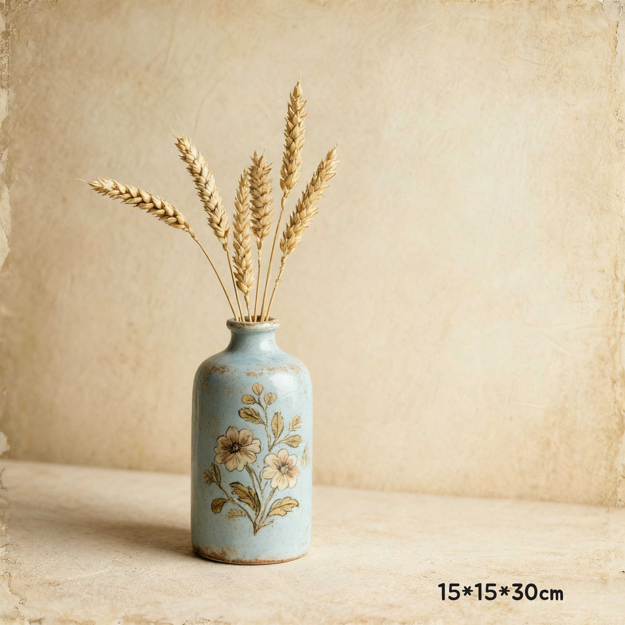 거실에 놓인 빈티지 화병 3개 세트