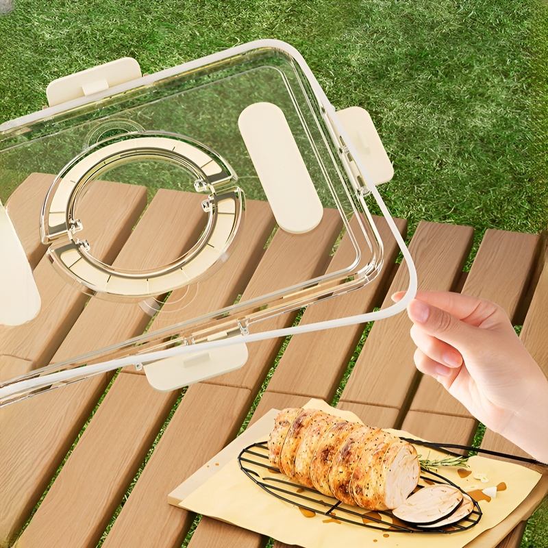 Caja de picnic multifuncional con cubiertos