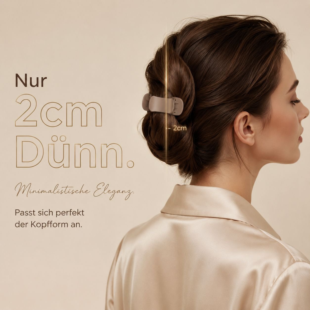 Elegante und künstlerische Haarklammer, speziell für Nackenknoten