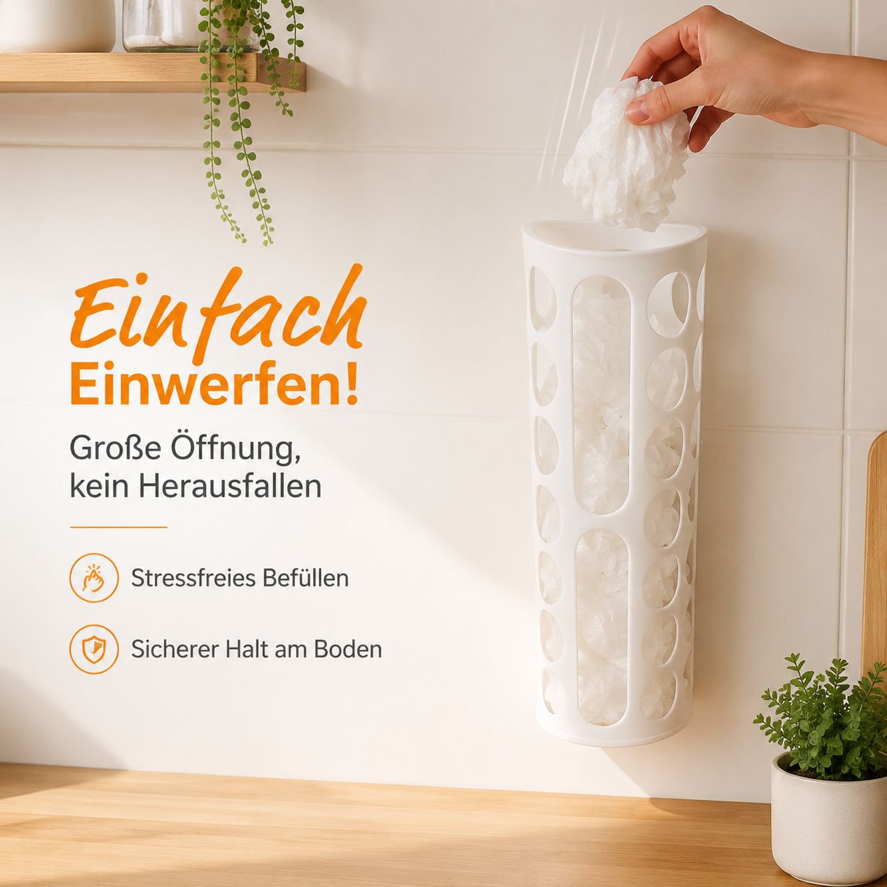 Wandmontierter Schubladen-Aufbewahrungsbox für die Küche