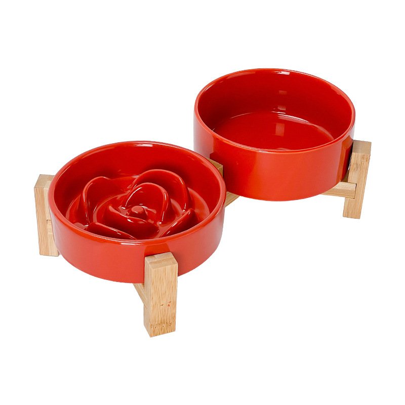 Cuenco de agua minimalista para mascotas de color liso