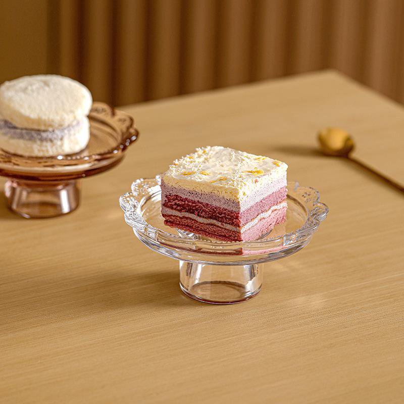 透明ガラスケーキディスプレイ
