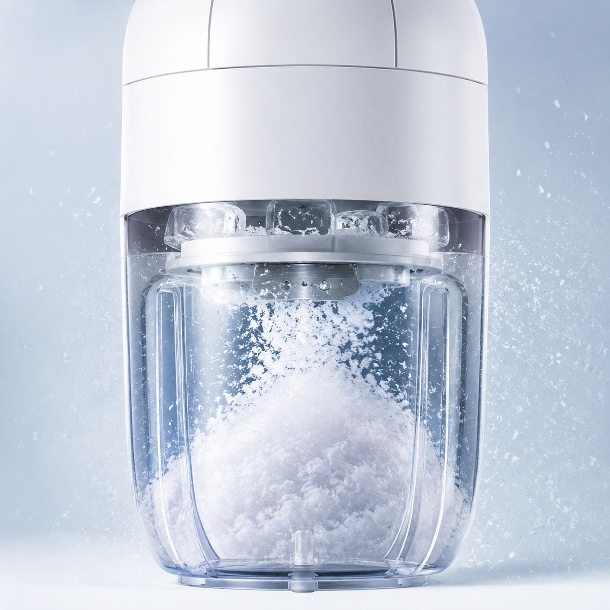 Home Shaved Ice Machine Sealed Ice Box with Non-Slip Foot Pads