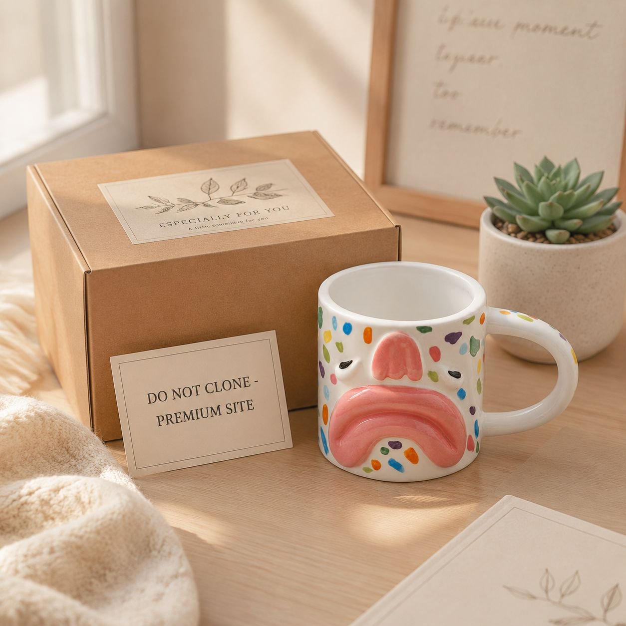 Tazas de cerámica con diseño gracioso para el hogar