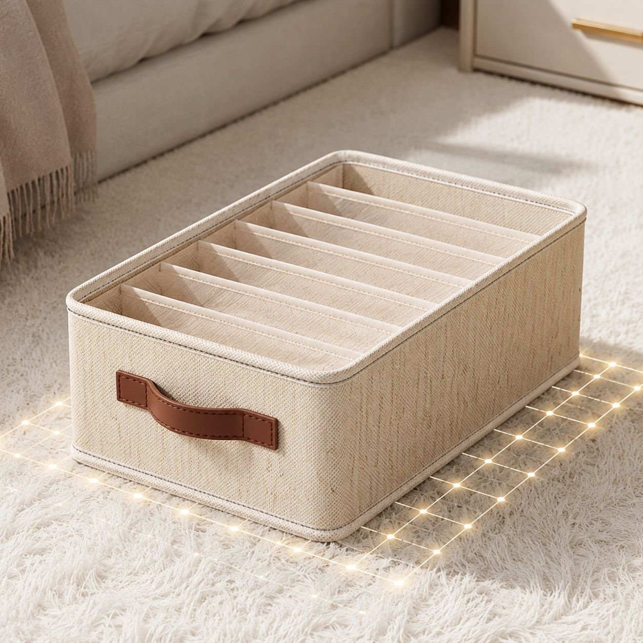 Multifunctional Compartmentalized Storage Box