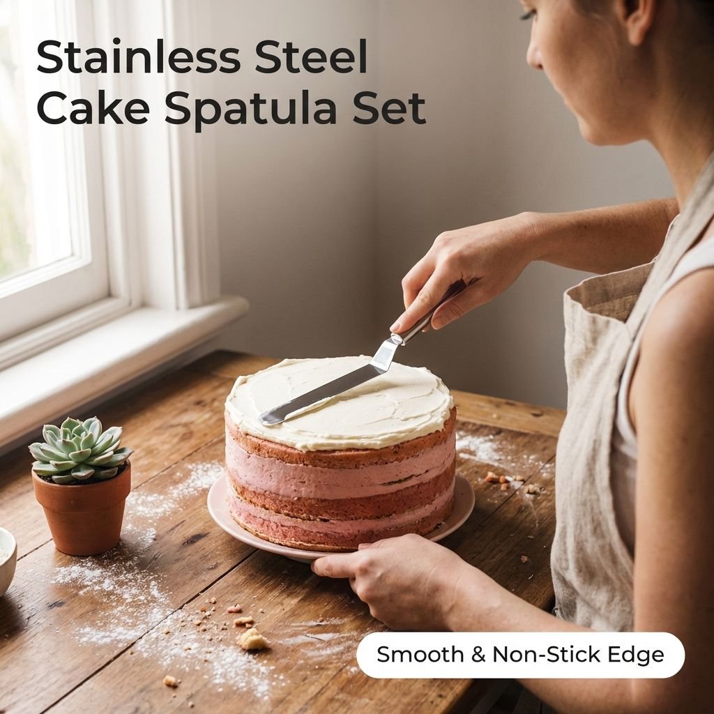 Stainless steel cake butter spatula