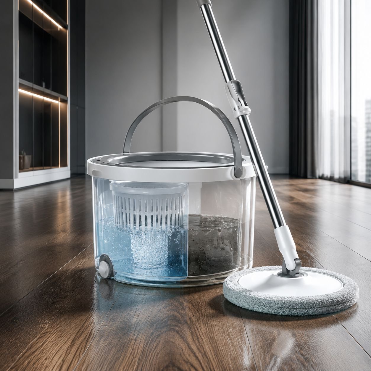 Innovative Lazy Mop for Quick and Hygienic Floor Cleaning