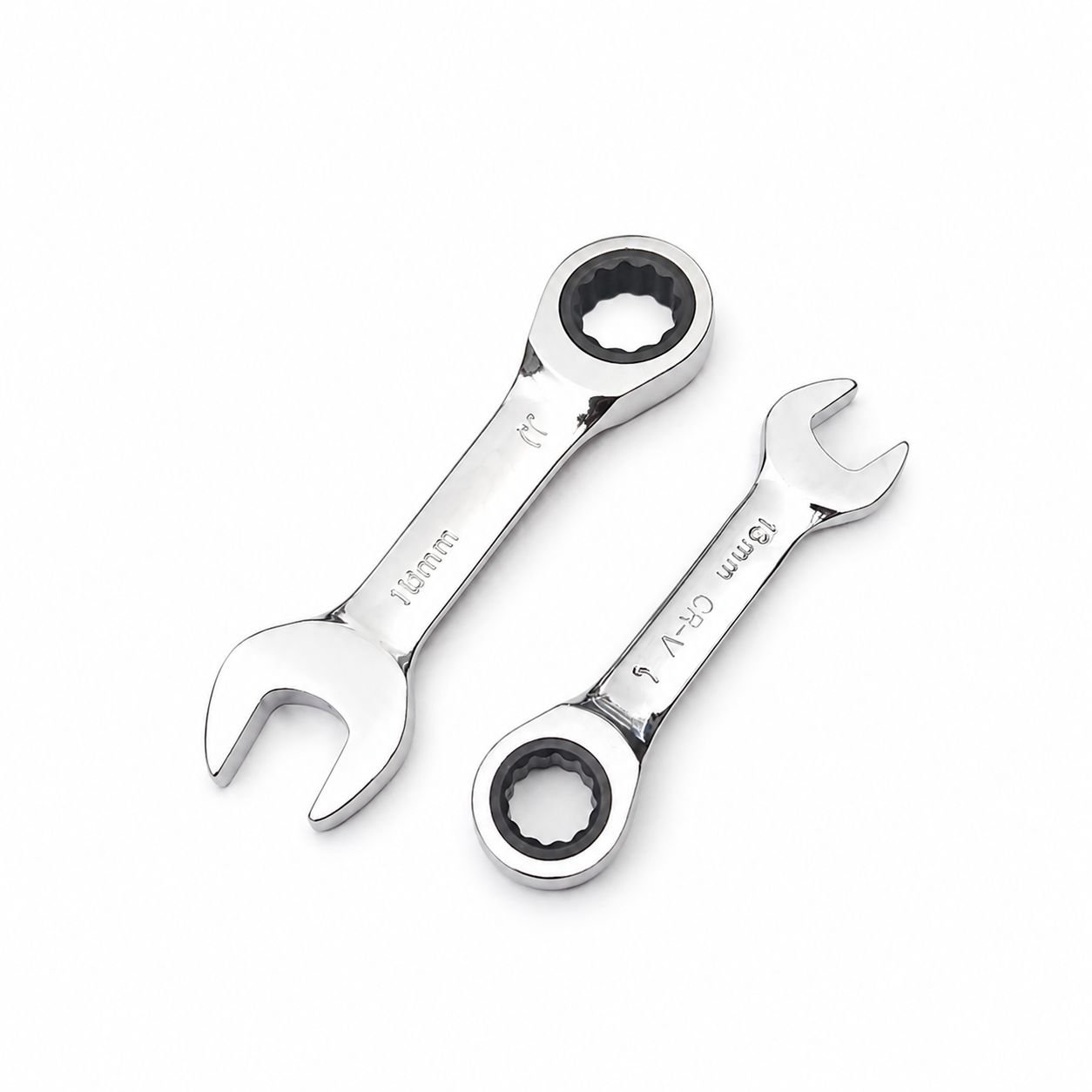 6-19mm Open-End Ratcheting Wrench Set Manual Repair Tools