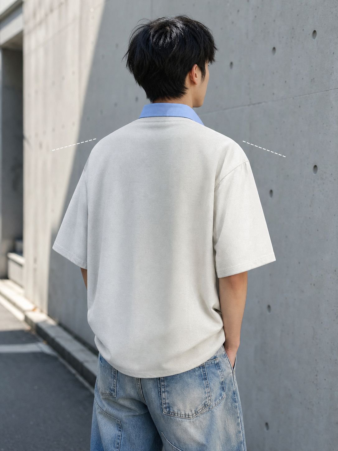 トレンド感あるメンズファッションシャツ詳細