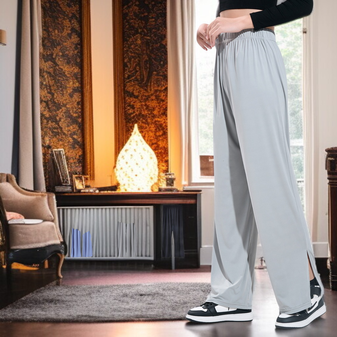 여성 래쉬가드 팬츠 슬림핏 캐주얼 스타일