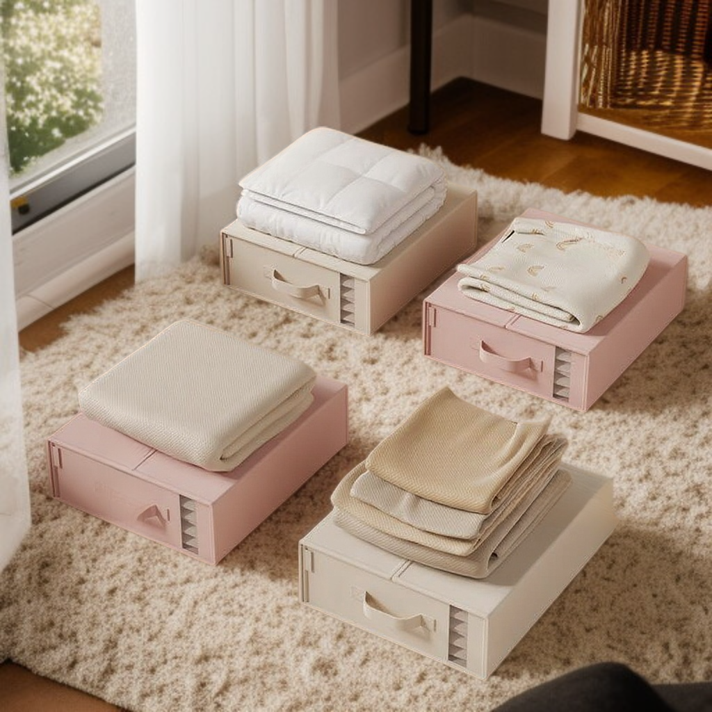 보이는 접기 대용량 의류 수납함