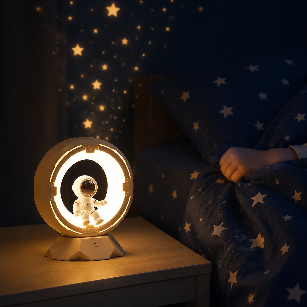 Cartoon Astronaut Night Light Rechargeable Decorative Atmosphere Lamp