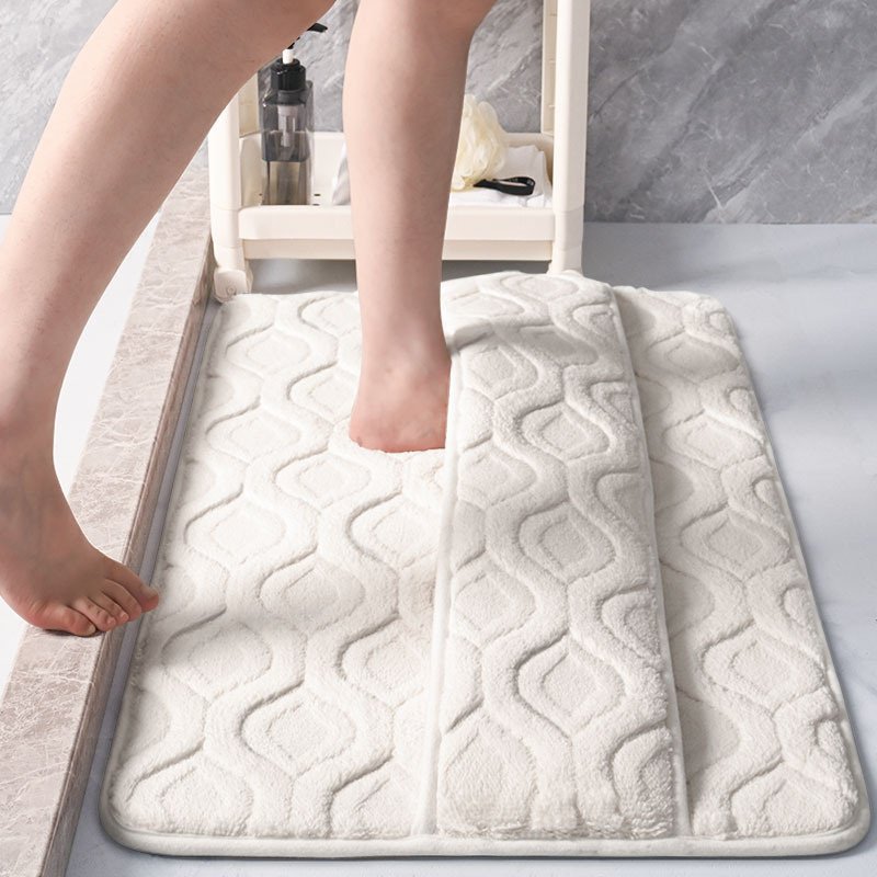 Tapis de salle de bain en velours