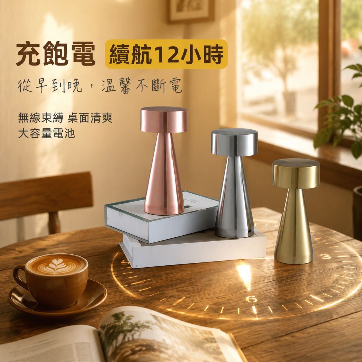 LED檯燈USB小夜燈充電酒吧餐桌燈咖啡廳裝飾檯燈床頭