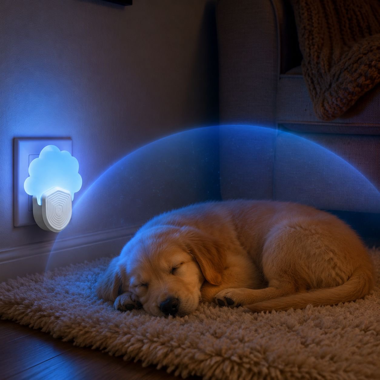 Safe and quiet mosquito lamp for nursery