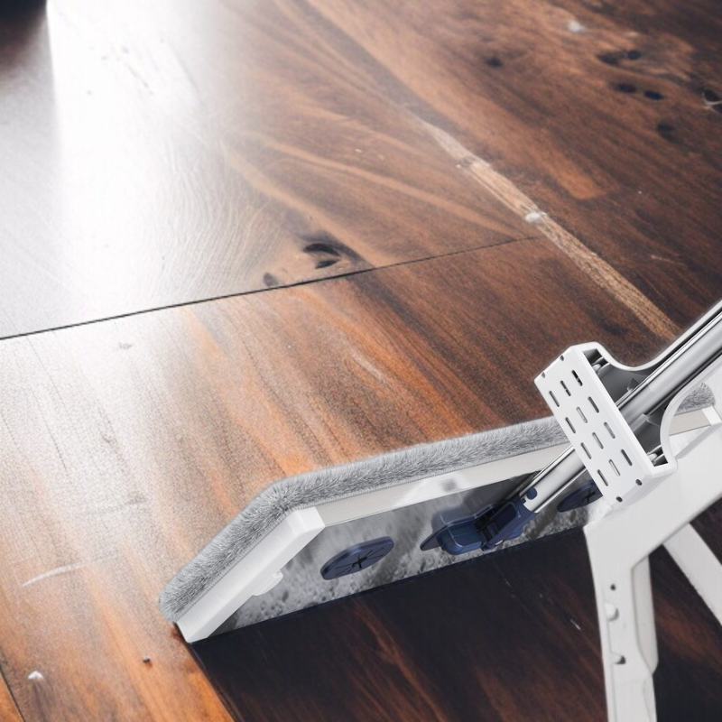 家庭用フラットモップ 省力化レイジー大型パネルアルミ合金ハンドフリーモップ
