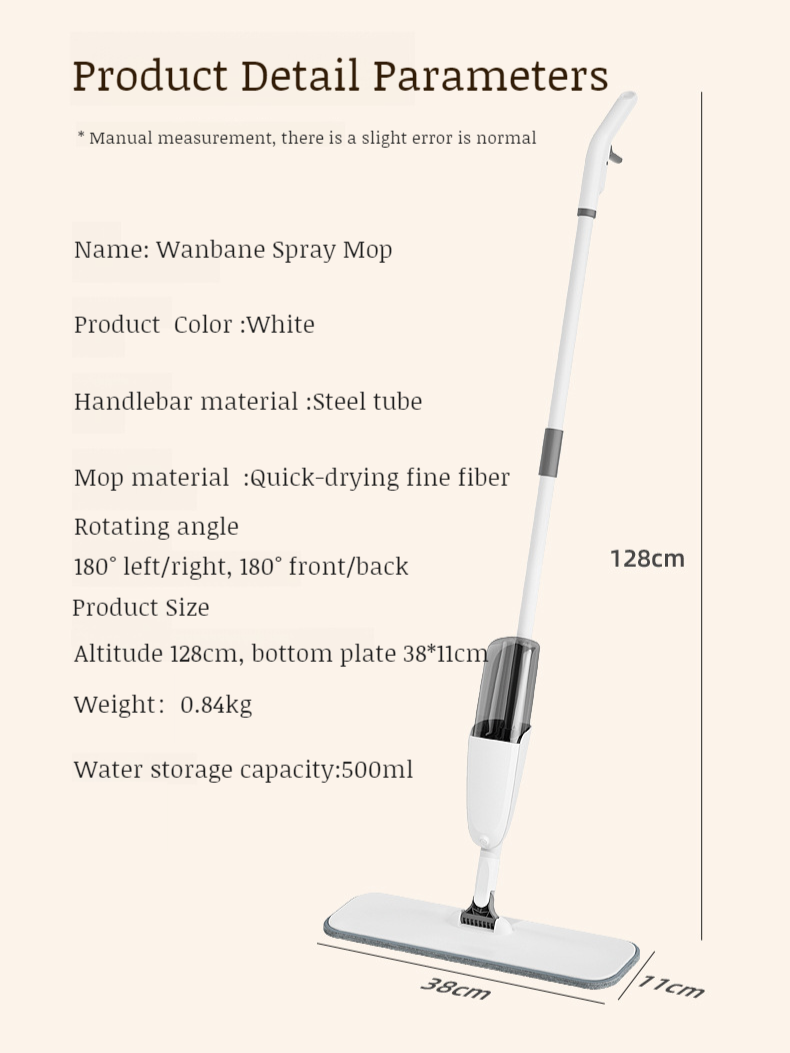 Household Wet-and-Dry Spray Mop