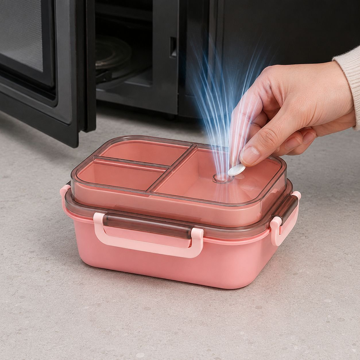 Studenten-Pendler-Lunchbox Mit Doppelschicht und Mikrowellengeeignet