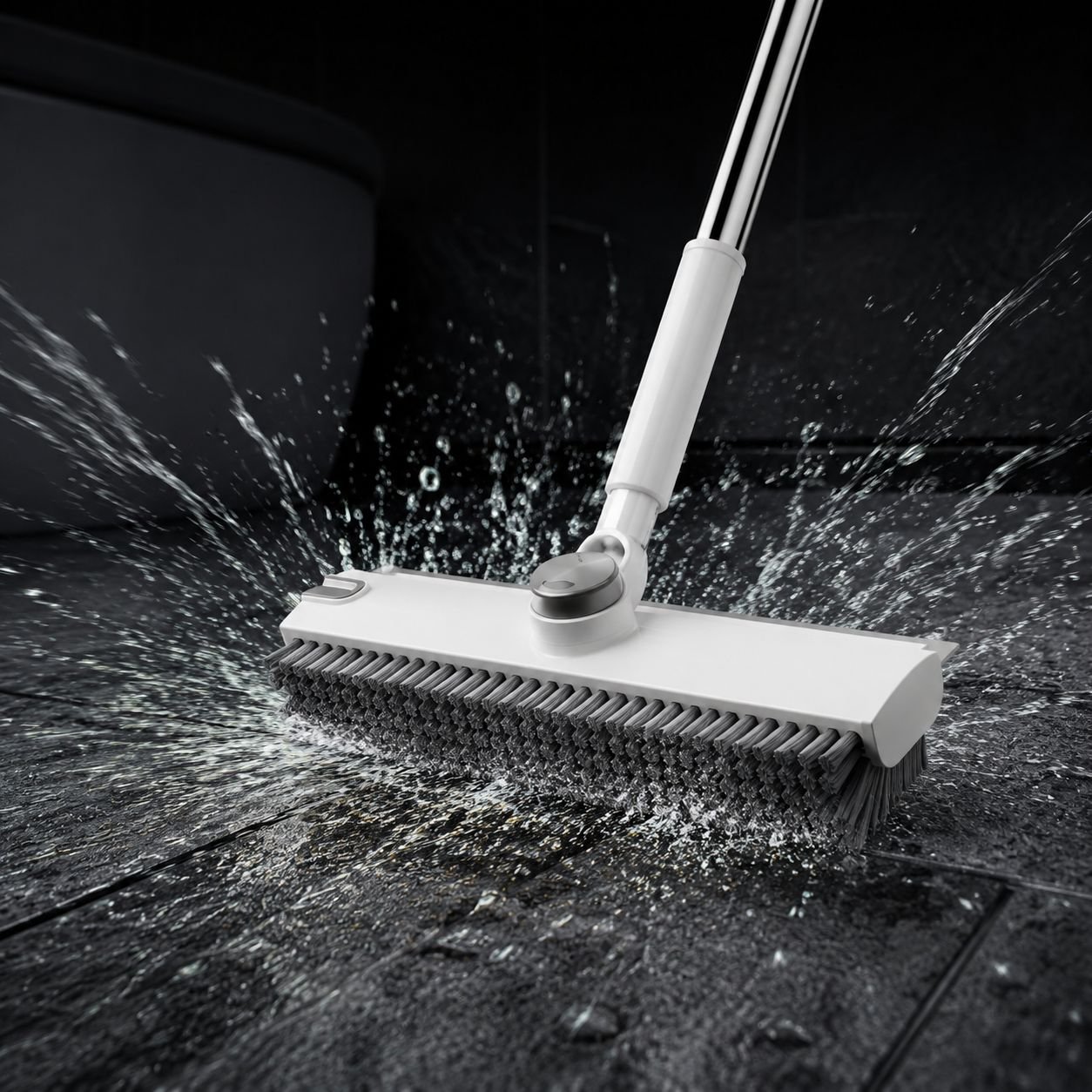 Adjustable handle of V-shaped floor brush