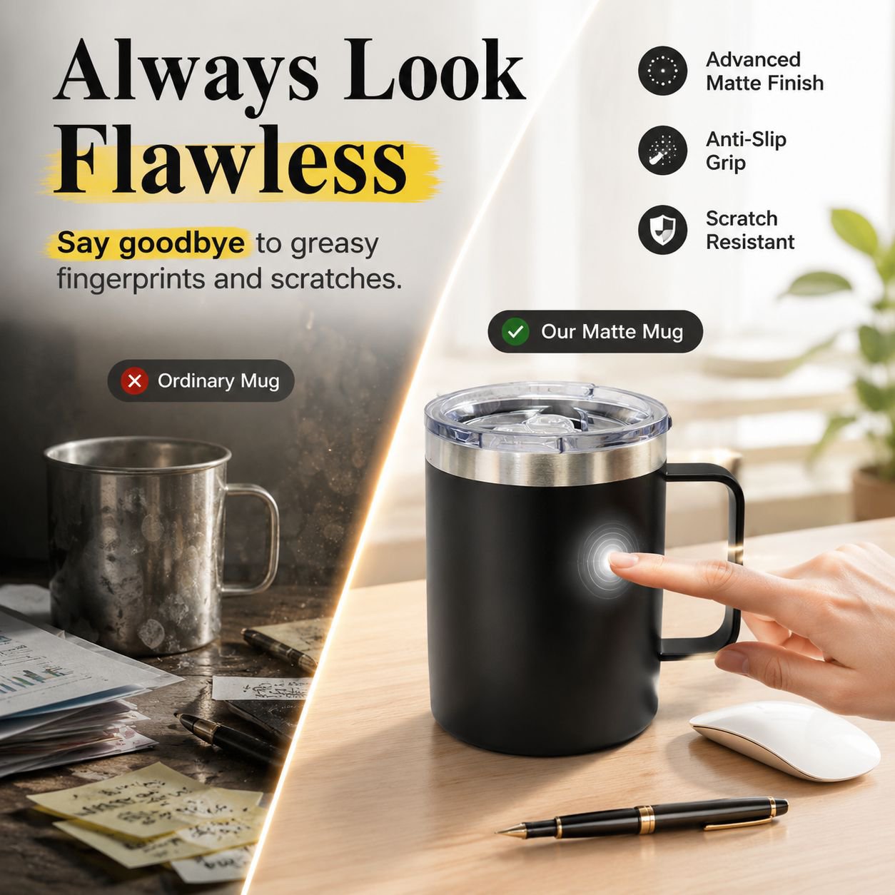 High Aesthetic Portable Handle Water Bottle