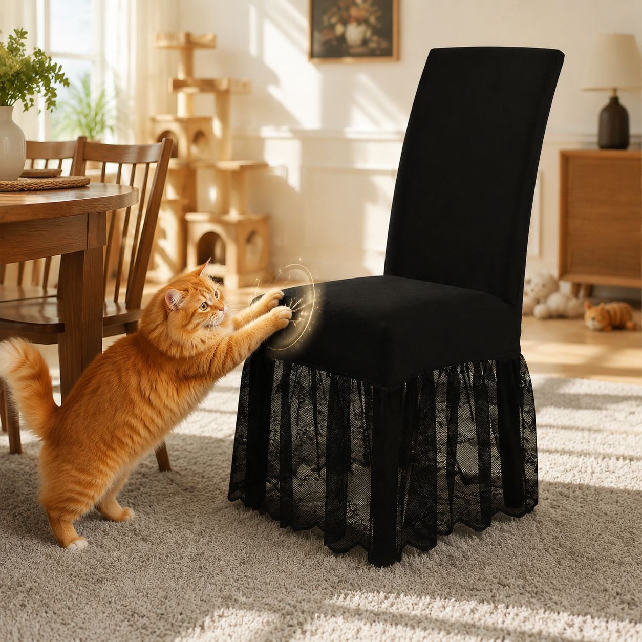 Washable and durable milk silk chair cover