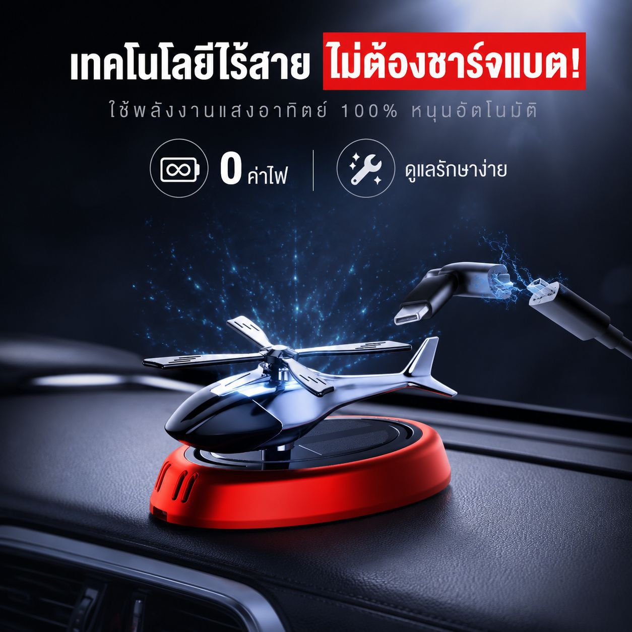 ของตกแต่งเครื่องบินพลังงานแสงอาทิตย์พร้อมน้ำหอม