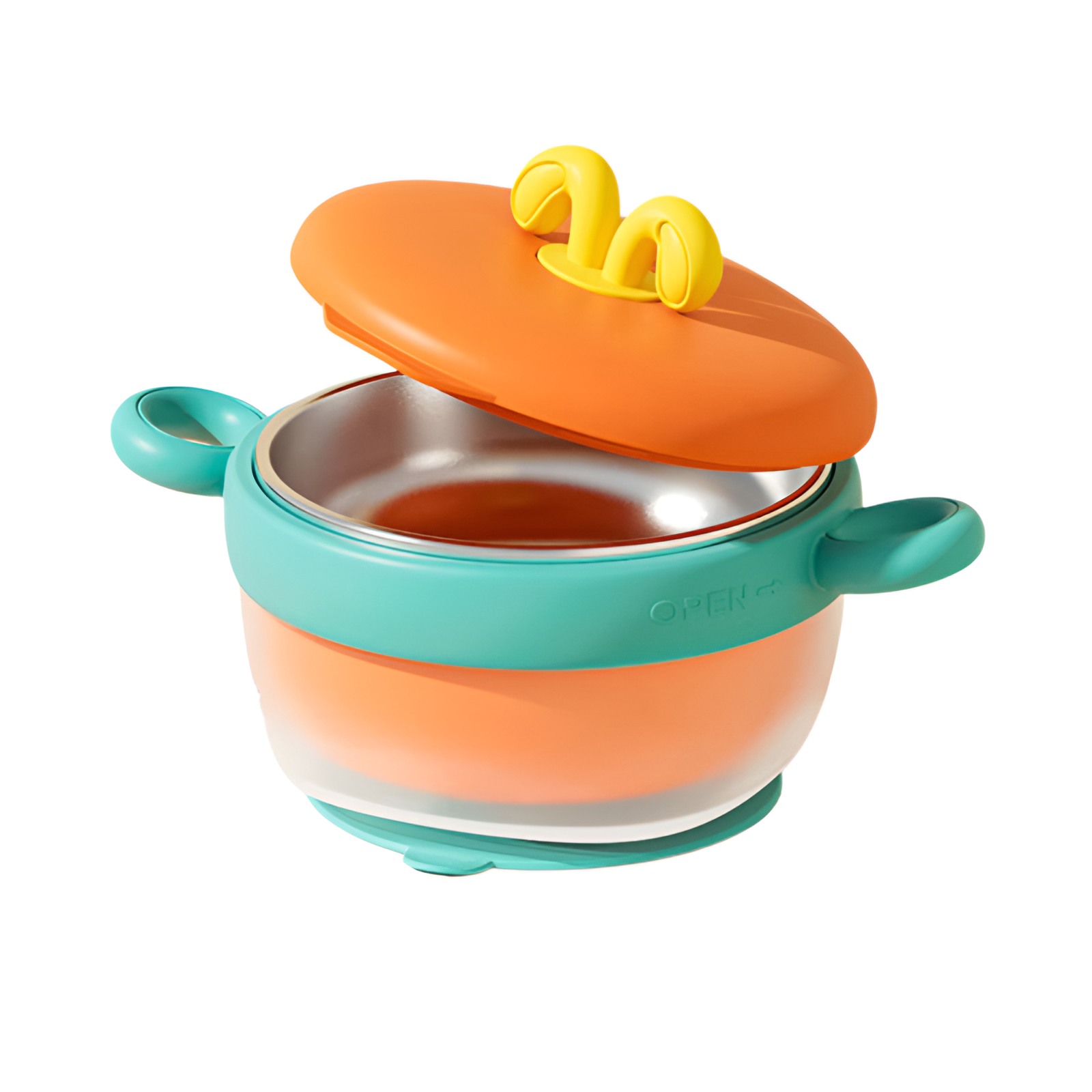 ベビー 316 ステンレス鋼の栄養補助食品ボウル、赤ちゃん専用の食事ボウル、一定温度の水で満たされた断熱ボウル、落下防止、温度変色防止