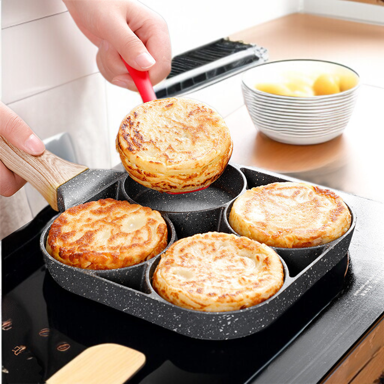 朝食用ミニフライパンで時短調理