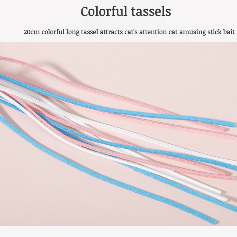 Interactive Plush Teaser Wand Set for Cats