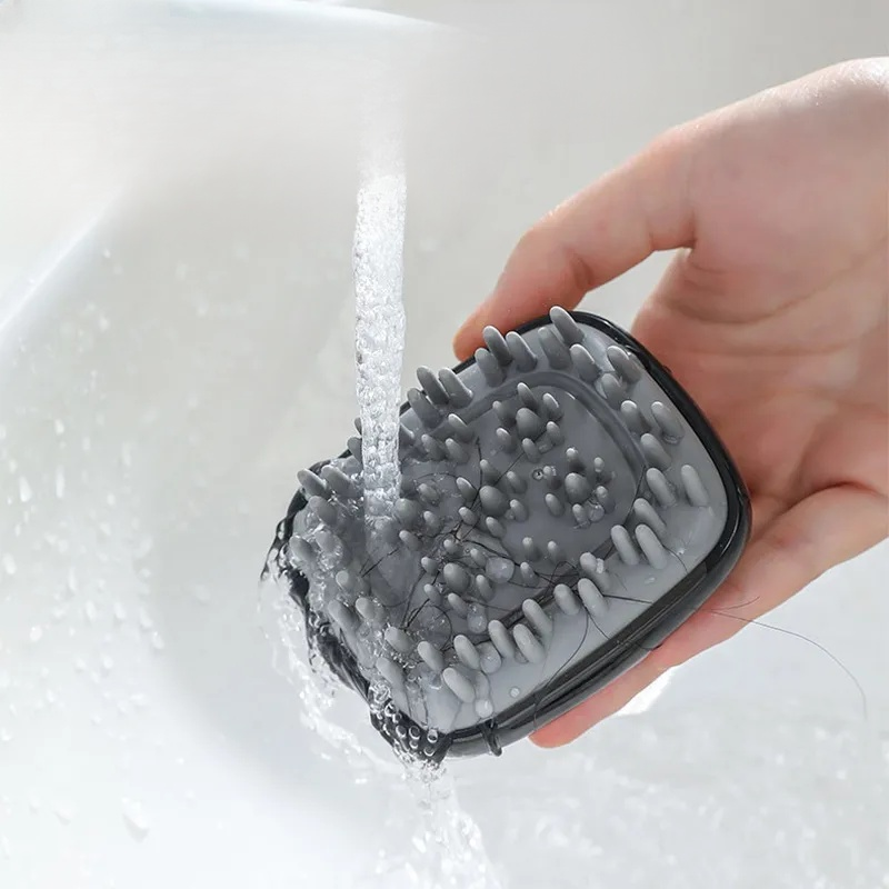 按摩刷头发梳子头皮硅胶止痒器