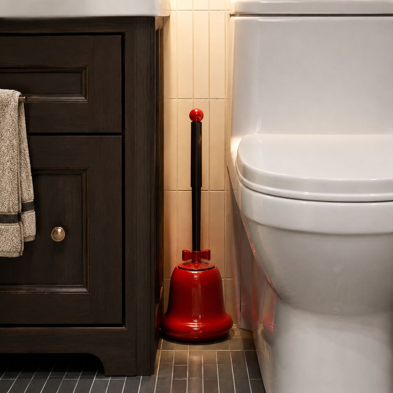 Floor-Standing Household Toilet Brush, Long Handle, Cleaning and Refreshing