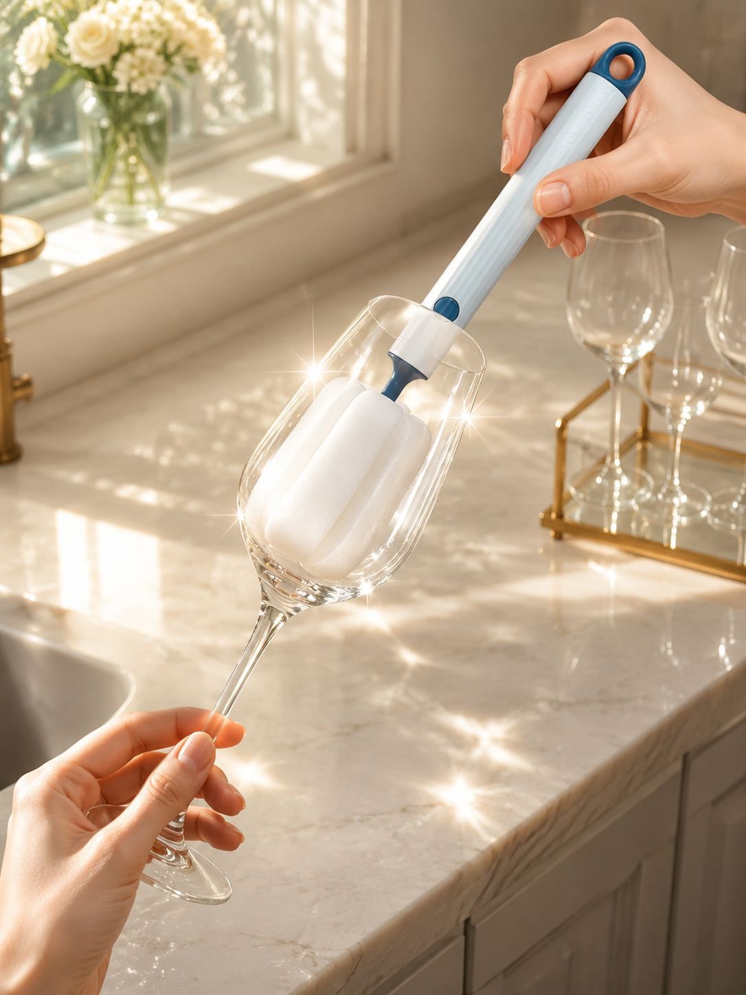 Cepillo de vaso resistente y duradero