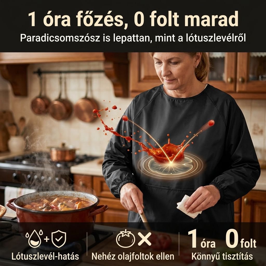 Multifunkcionális, víz- és olajálló kötény, férfiaknak és nőknek, vékony anyagból