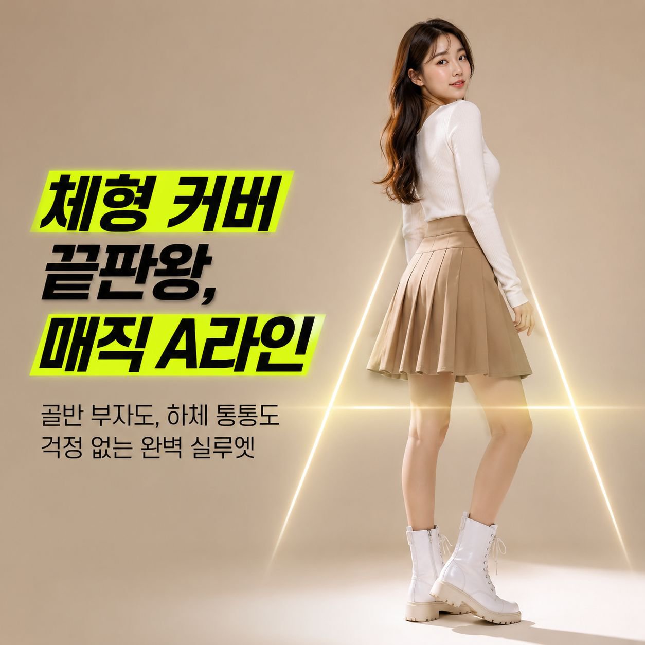 여학생 가을 JK 유니폼 플리츠 반바지
