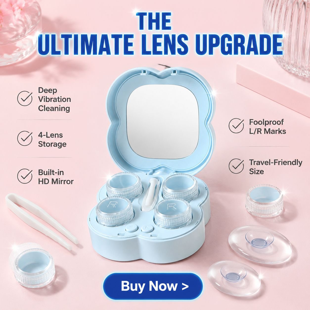 Ultrasonic Contact Lens Cleaner