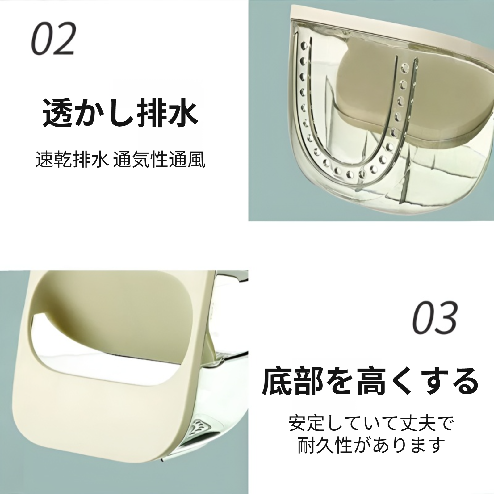 3層仕切り収納ボックス、多機能軽量高級デスクトップ収納ラック、メイクブラシ、食器、文房具などに最適です。