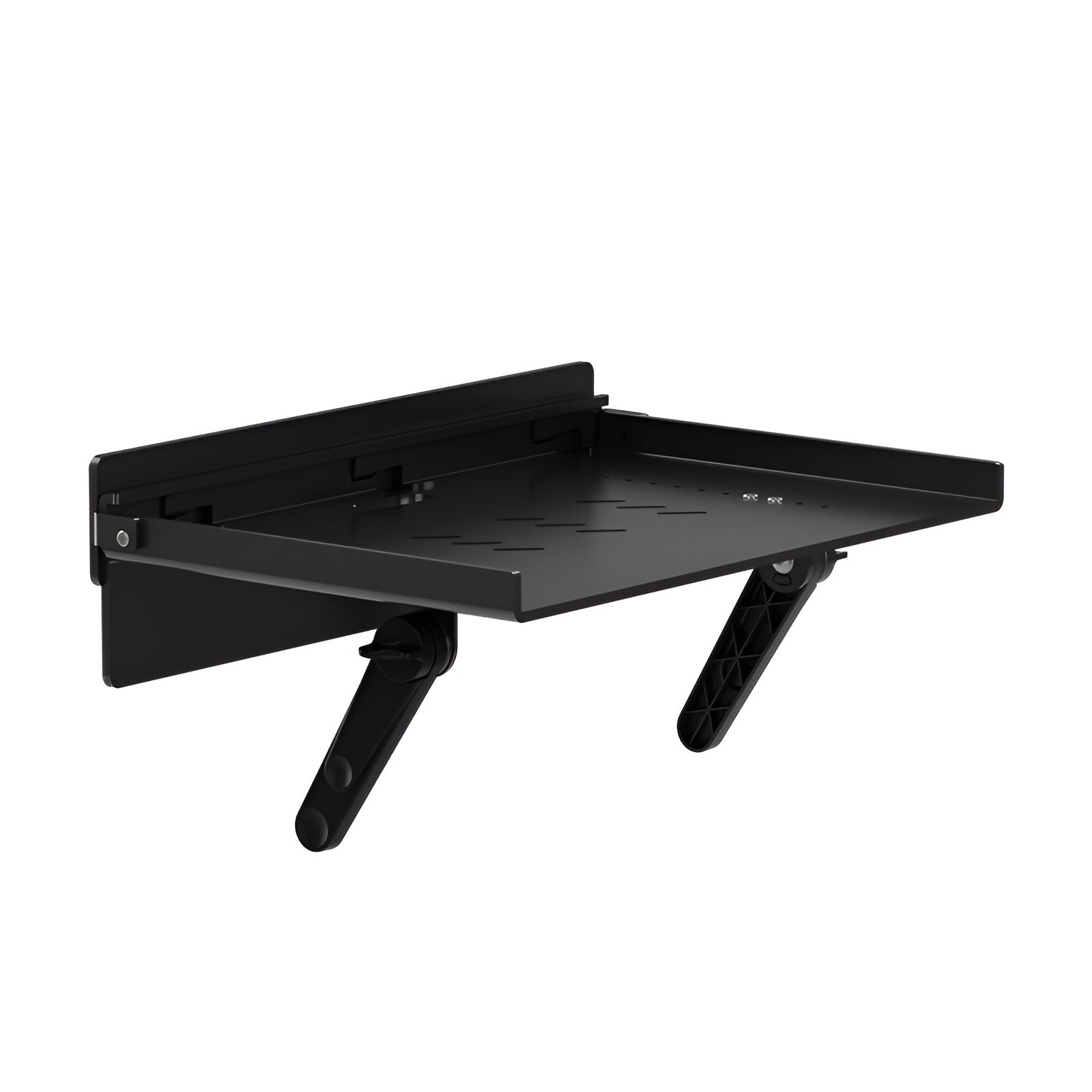 JMY - No-Drill Projector Rack, Wall-Mounted Projector Holder, Adjustable Angle, Concealed Cable Mana