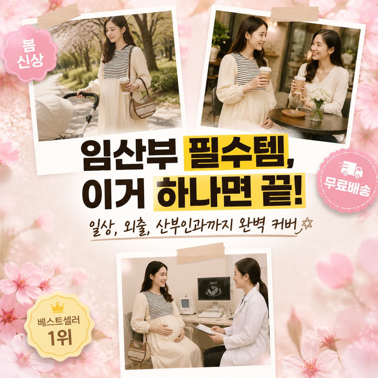 임부복 롱 면 원피스 롱 스커트 임부 원피스