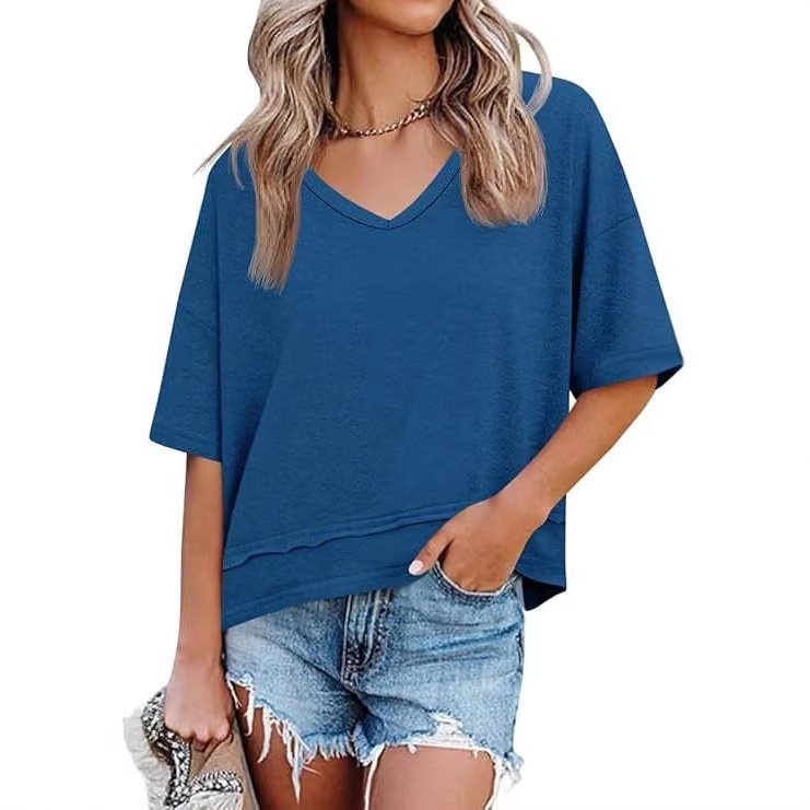 Women's Summer V-Neck T-Shirt