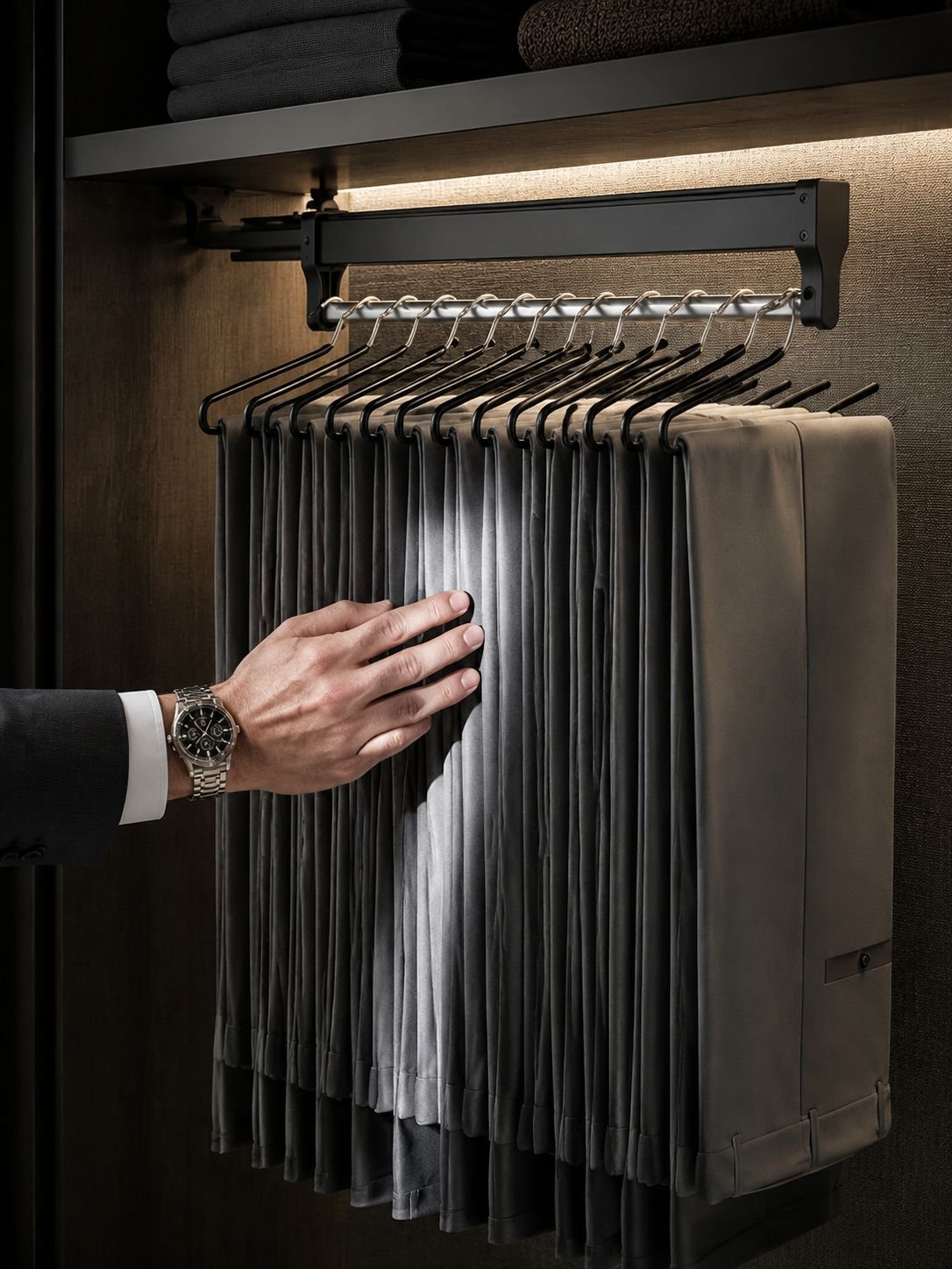 Space saving multifunctional closet organizer rack