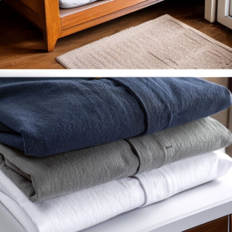 편안한 남성 린넨 셔츠 디테일 사진