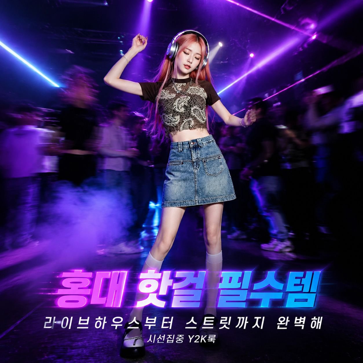 빈티지 하이웨이스트 데님 타이트 미니스커트 여성용 패션 코디 스커트