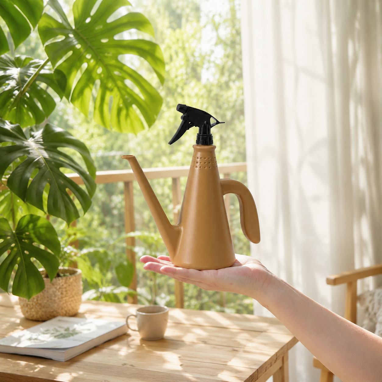 Hand Pressure Spray Pot Flower Shower Dual-purpose Household Watering Pot